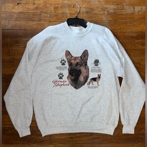 Vintage 90s German Shepard Crewneck Sweater Size Mens XL